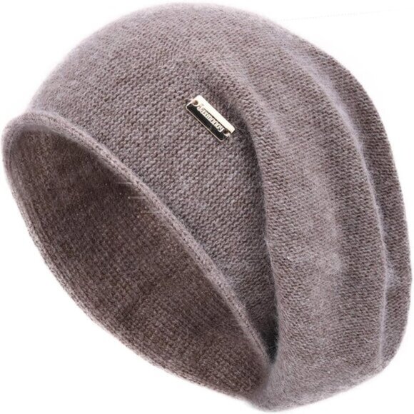 Women's 50%Acrylic 30%Viscose 20%Angora jaxmonoy Slouchy Knit Beanie Hat